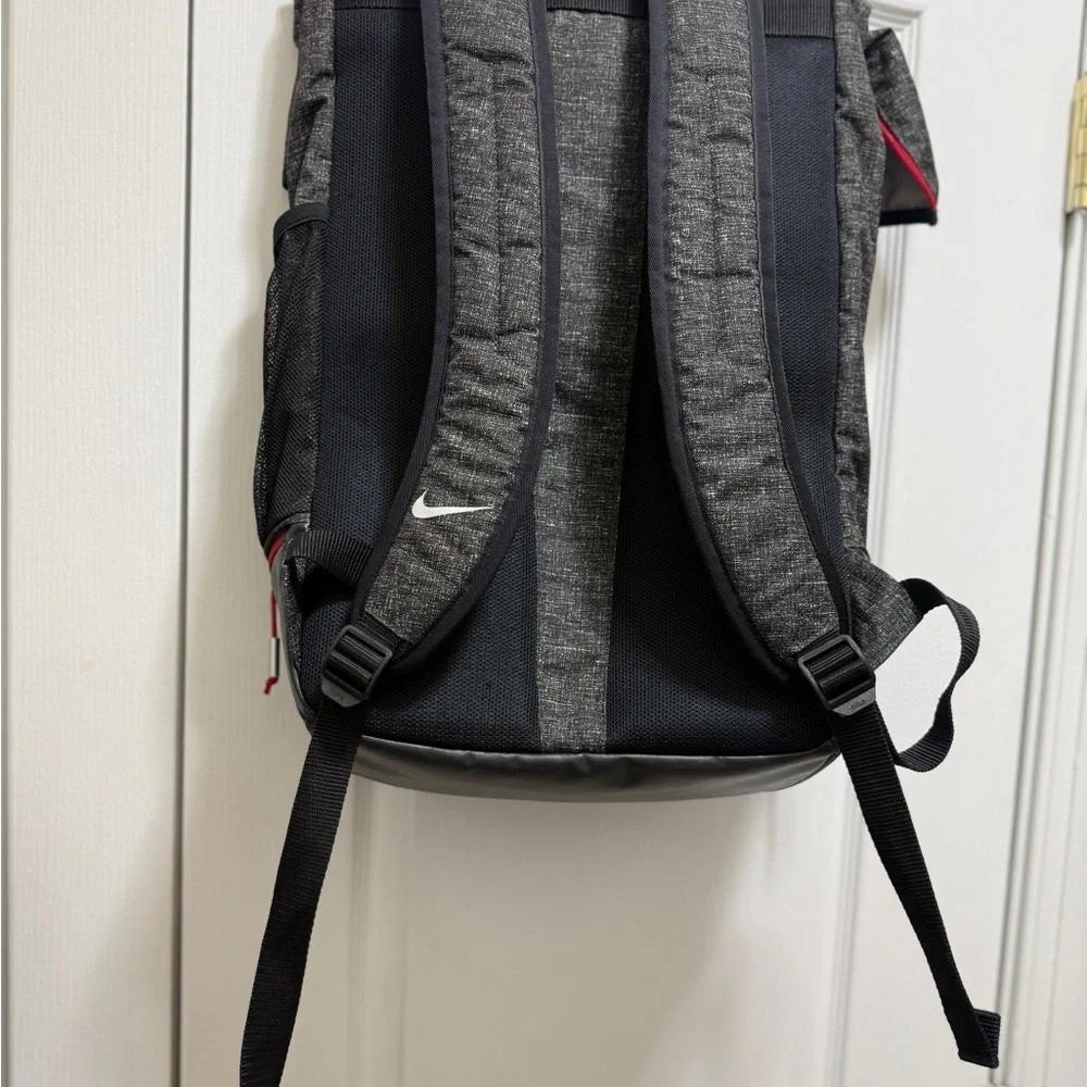 Polyester,Nike Sport Golf Backpack III Roll Top Nike Black and Red Men's